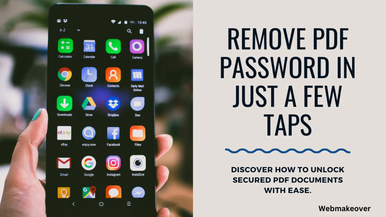 How to Remove Password from PDF in Mobile Devices-webmakeover